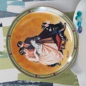 P2b- Knowles Norman Rockwell "A Couple's Commitments" 1985 LE Collector's Plate